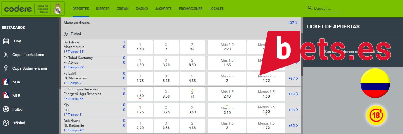codere bono apuestas deportivas codigo promocional, codere bono apuestas deportivas, codere bono apuestas colombia