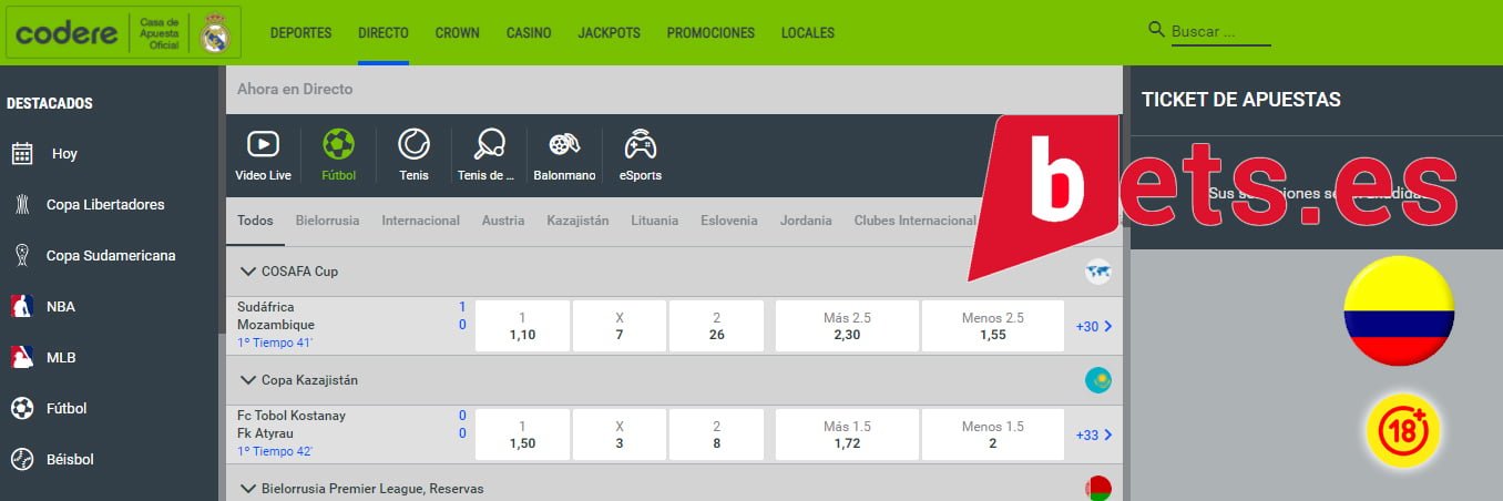 codere bono apuestas deportivas codigo promocional, codere bono apuestas deportivas, codere bono apuestas colombia