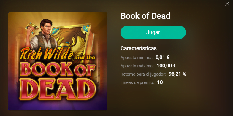 book of dead pokerstars casino