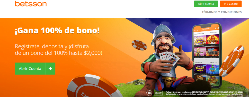 BETSSON bono slots