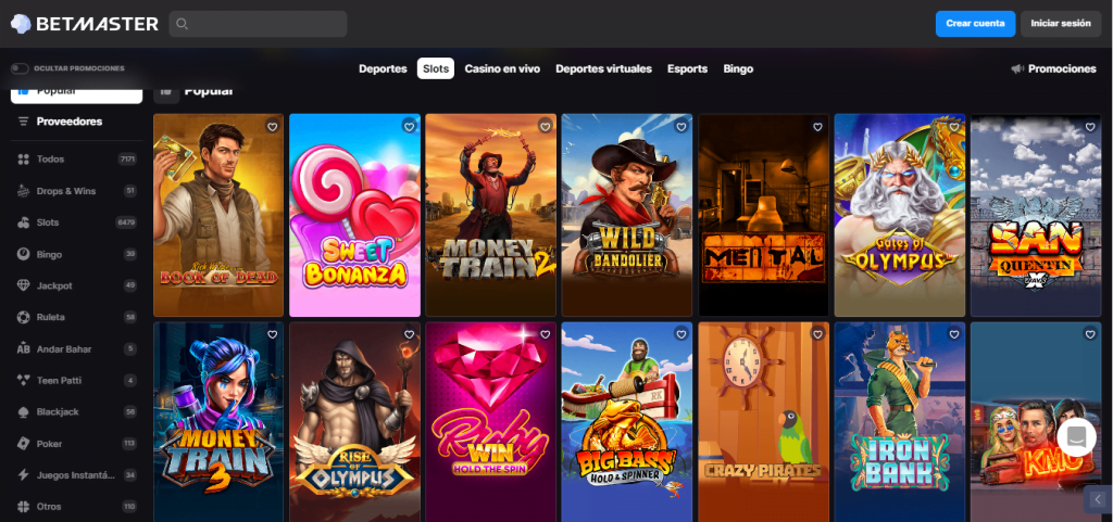 betmaster bono bienvenida casino