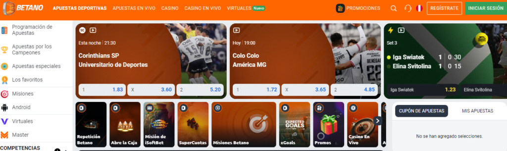 betano oferta para casino