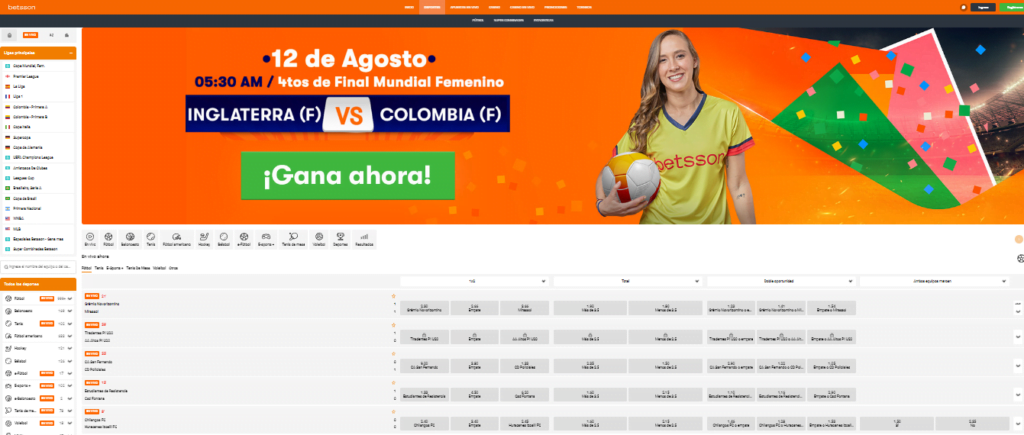 betsson oferta para deportes