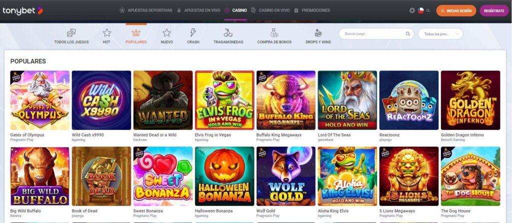 tonybet bono bienvenida casino