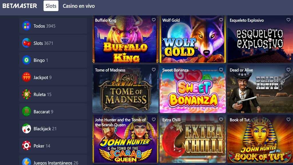 betmaster casino online