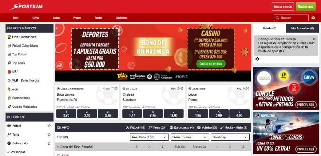 sportium oferta apuestas