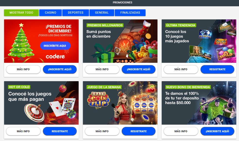 codere oferta gratis