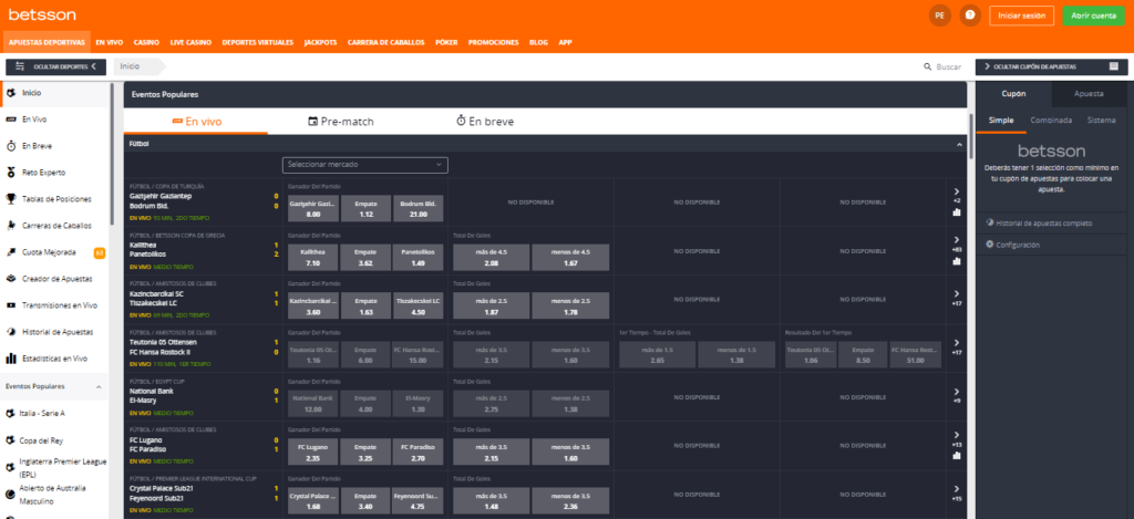 betsson apuestas deportivas perú