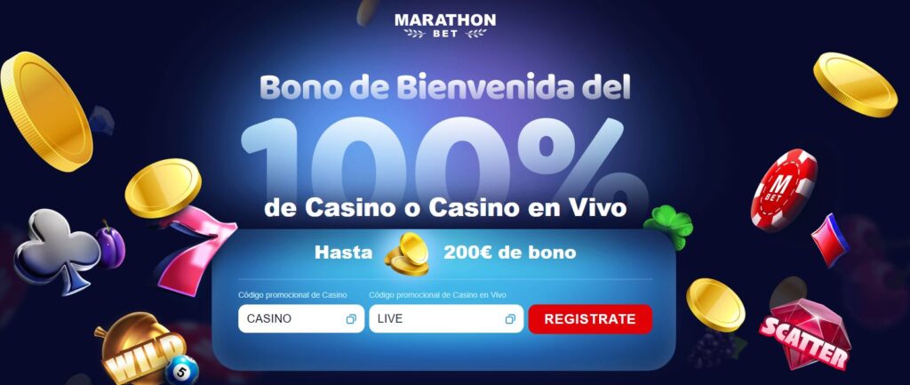 Marathonbet bono casino en vivo