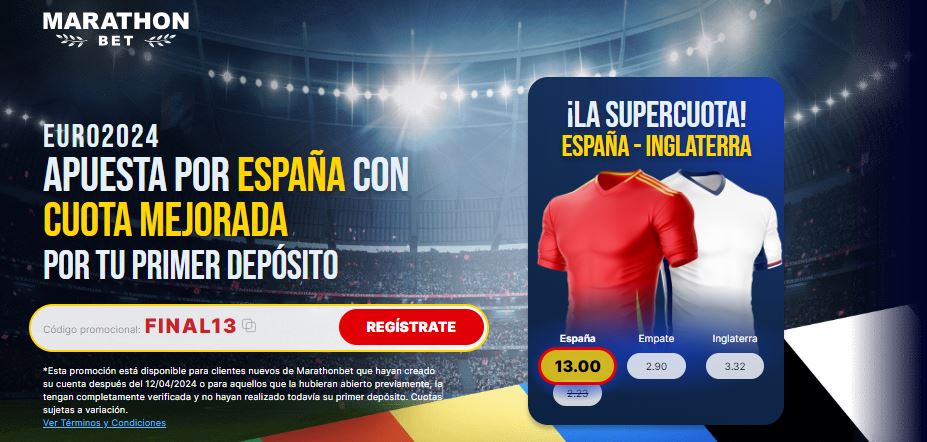 Marathonbet España vs Inglaterra