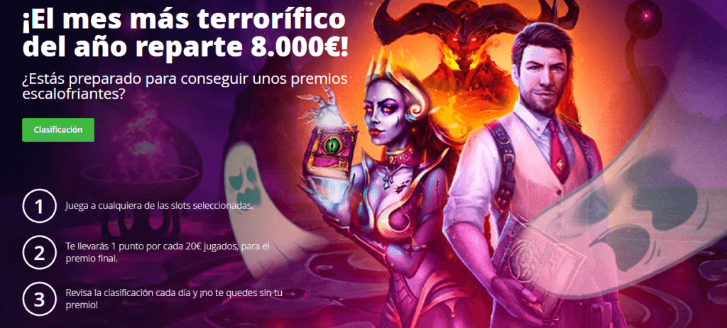 torneos slots semanales halloween betsson