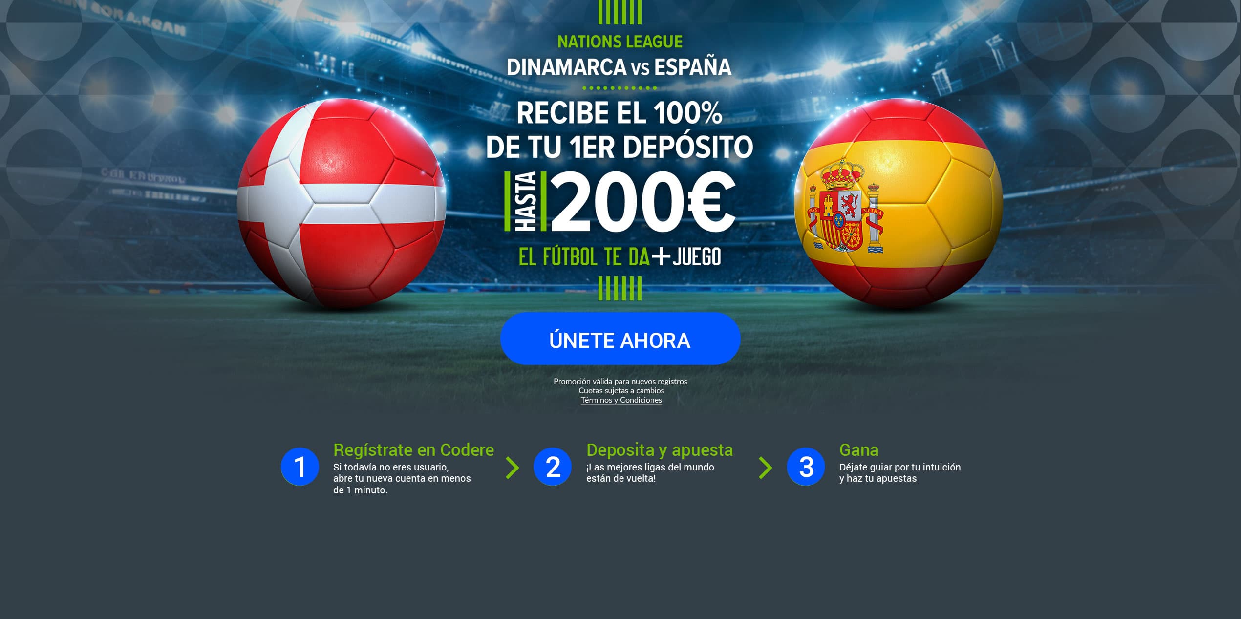Codere bono Dinamarca vs España