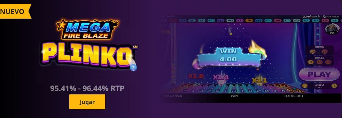 Betfair Mega Fire Blaze Plinko