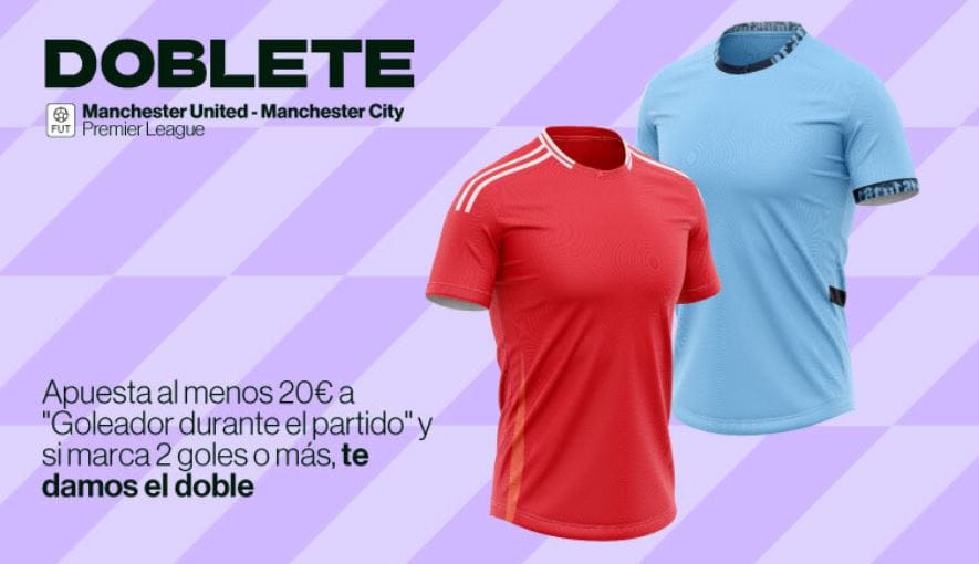 RETAbet Doblete Manchester United vs Manchester City