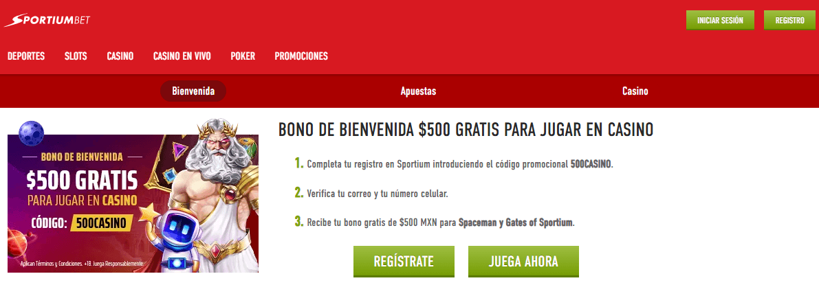 SPORTIUMBET oferta slots