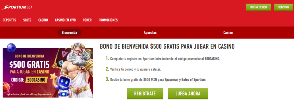 sportiumbet bono sin deposito