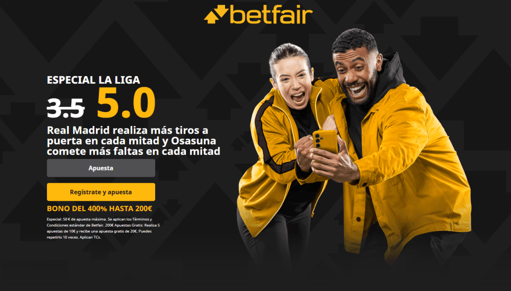 betfair supercuota osasuna vs real madrid