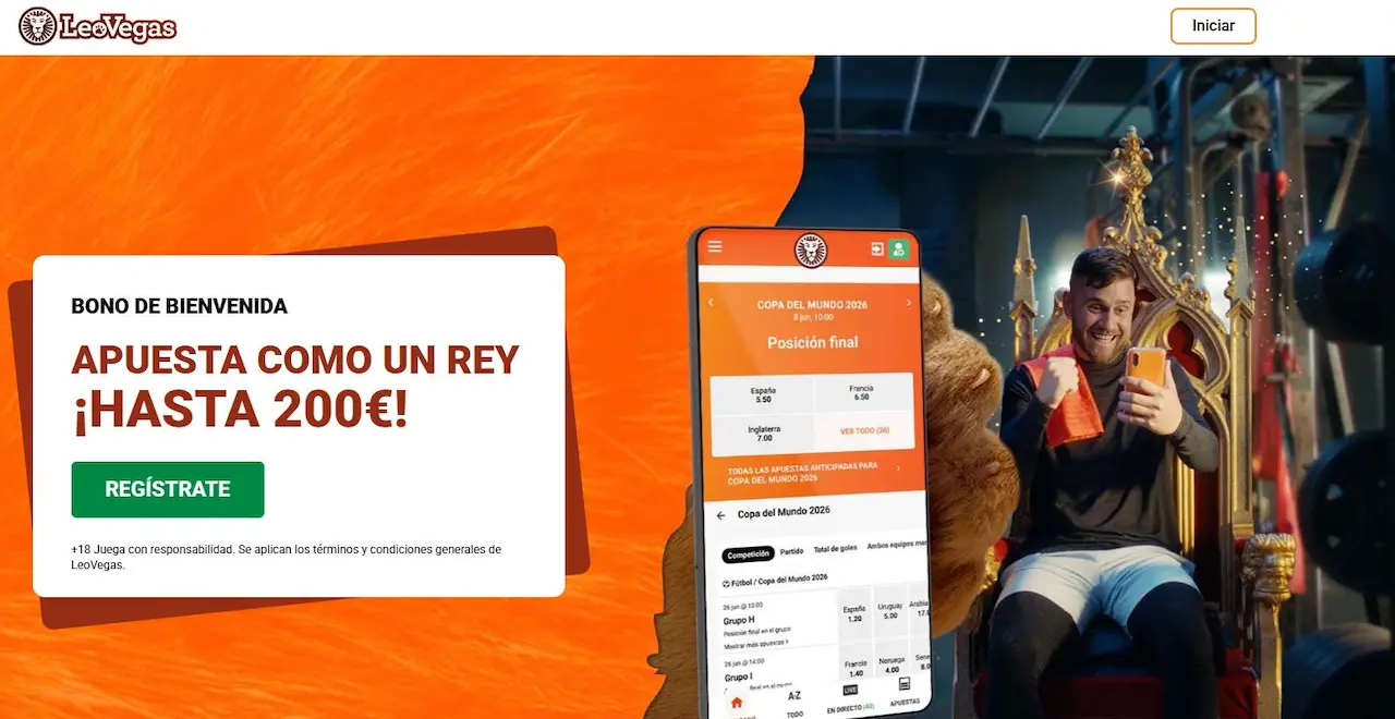 LeoVegas bono de bienvenida