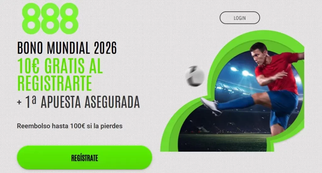 888Sport bono de bienvenida Mundial