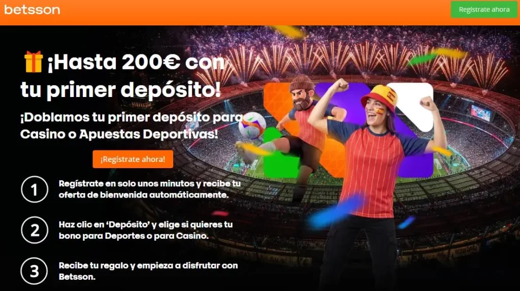 Betsson bono de bienvenida