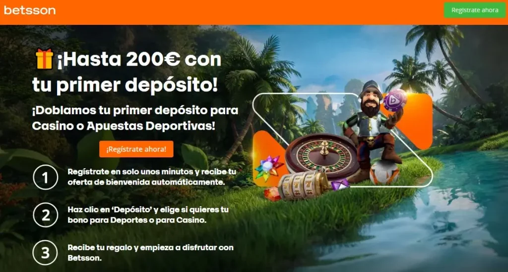 Betsson bono de bienvenida