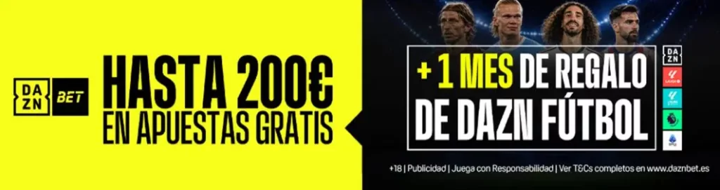 dazn bet bono de bienvenida